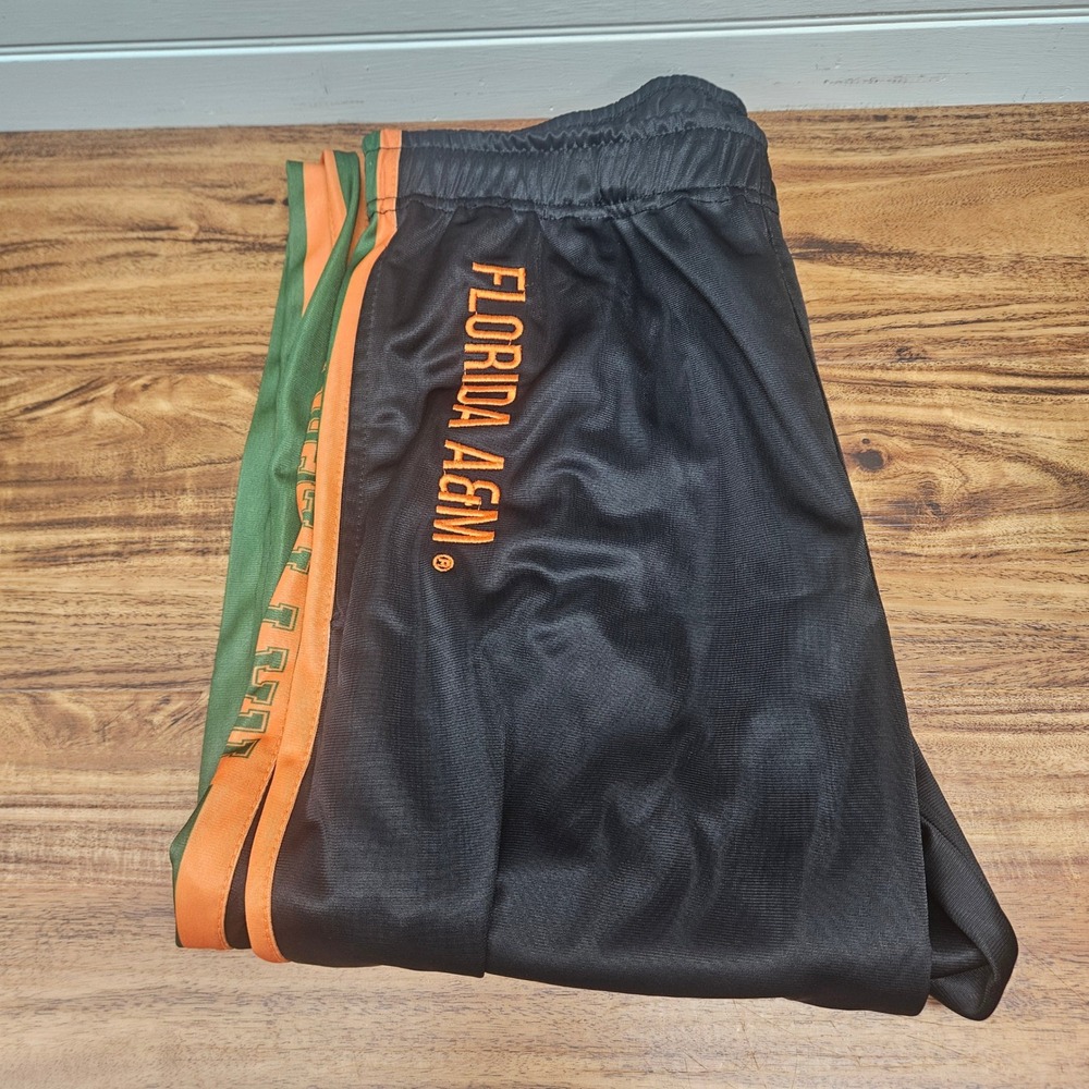 Florida A&M Rattlers Track Pants Womens Large Black Orange Green Cameron's Gear